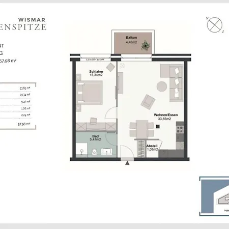 Hafenspitze App 19 Apartament